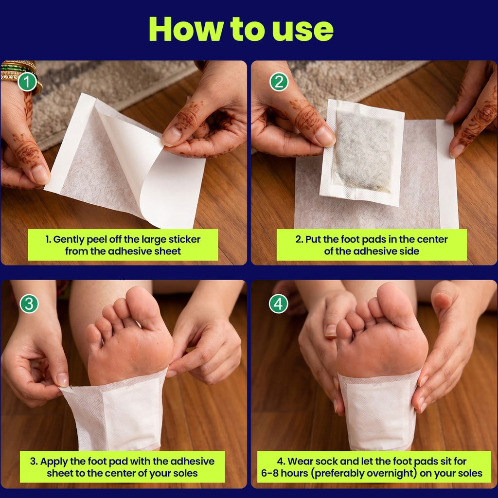 1box (10pcs）Original Kinoki Cleansing Detox Foot Pads Organic Herbal CIeansing Patches