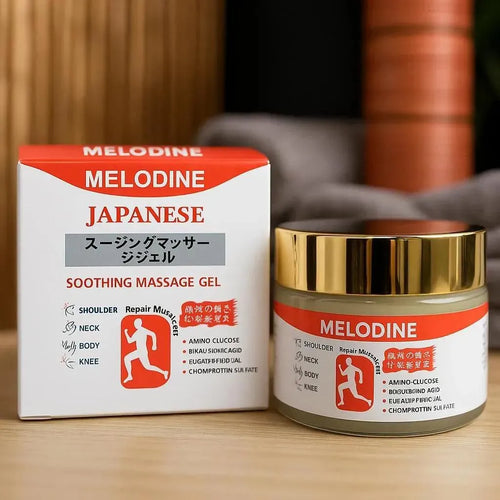 Melodine Japanese Soothing Massage Gel – Muscle & Joint Pain Relief, Deep Muscle Repair Balm