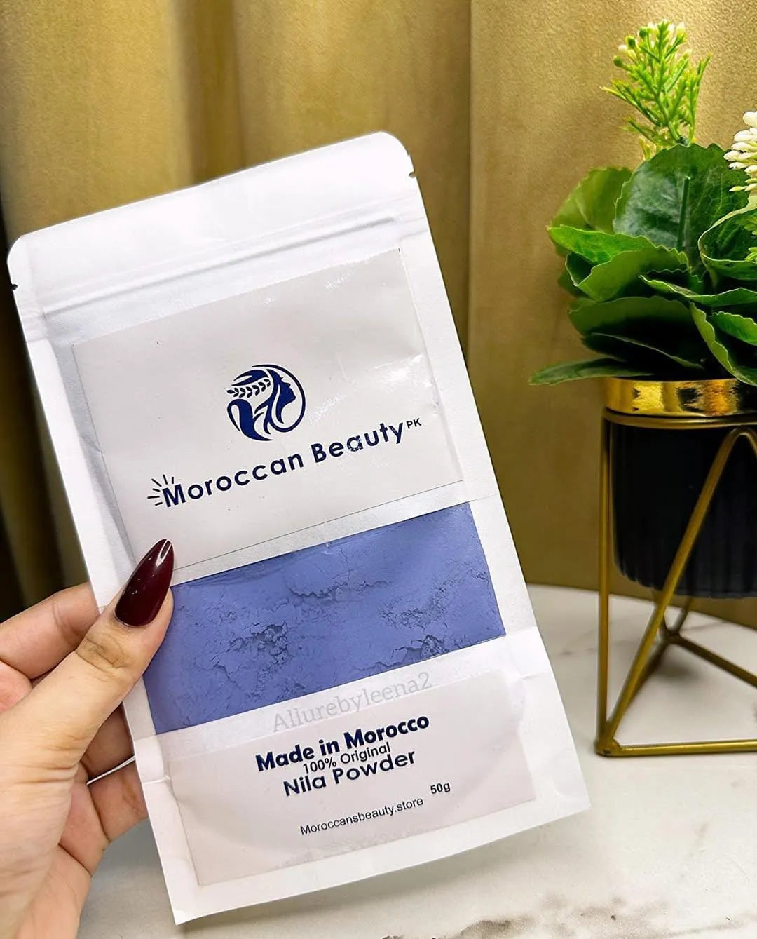 Moroccan Beauty Nila Powder | Blue Nila Skin Whitening Powder 50g | Best Quality Nila Powder